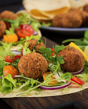 Frozen Duo Spiced Falafel with toasted sesame seeds (Vegan friendly)- 6 beetroot, 6 classic